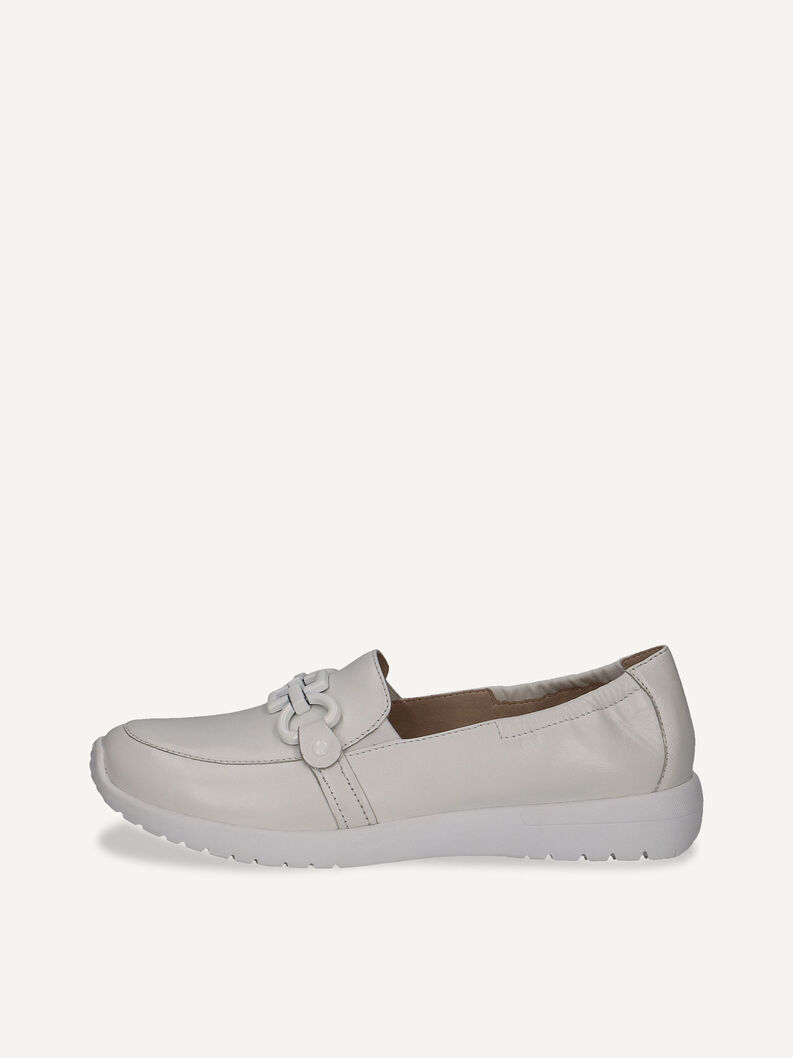 Lederslipper - beige, WHITE SOFTNAP., hi-res