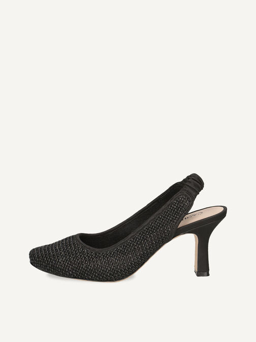 Slingpumps, BLACK COMB, hi-res