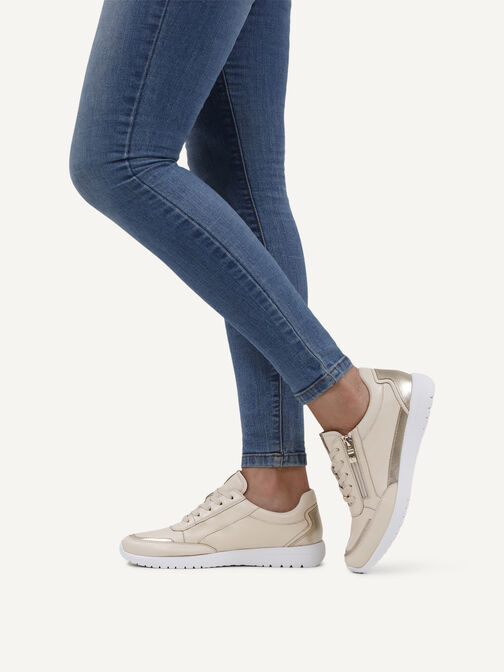 Sneaker, CREAM/GOLD, hi-res