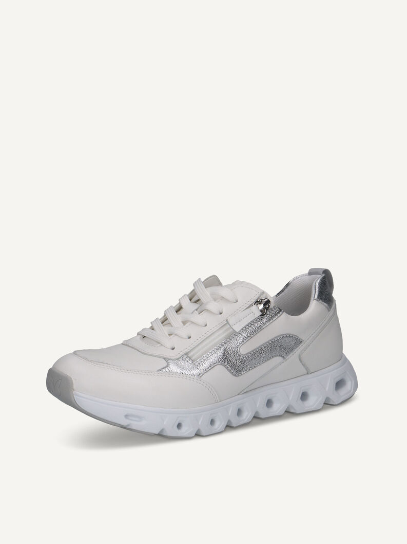 Sneaker, WHITE/SILVER, hi-res