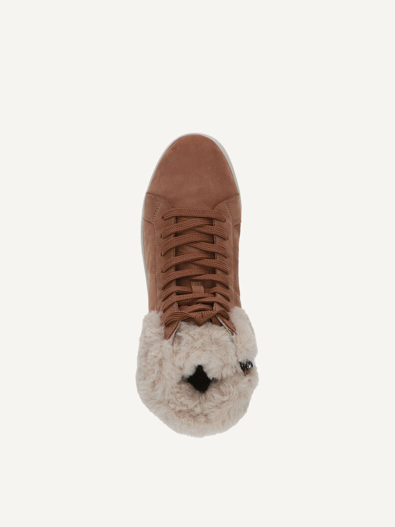 Lederstiefelette - beige Warmfutter, CAMEL NUBUC, hi-res
