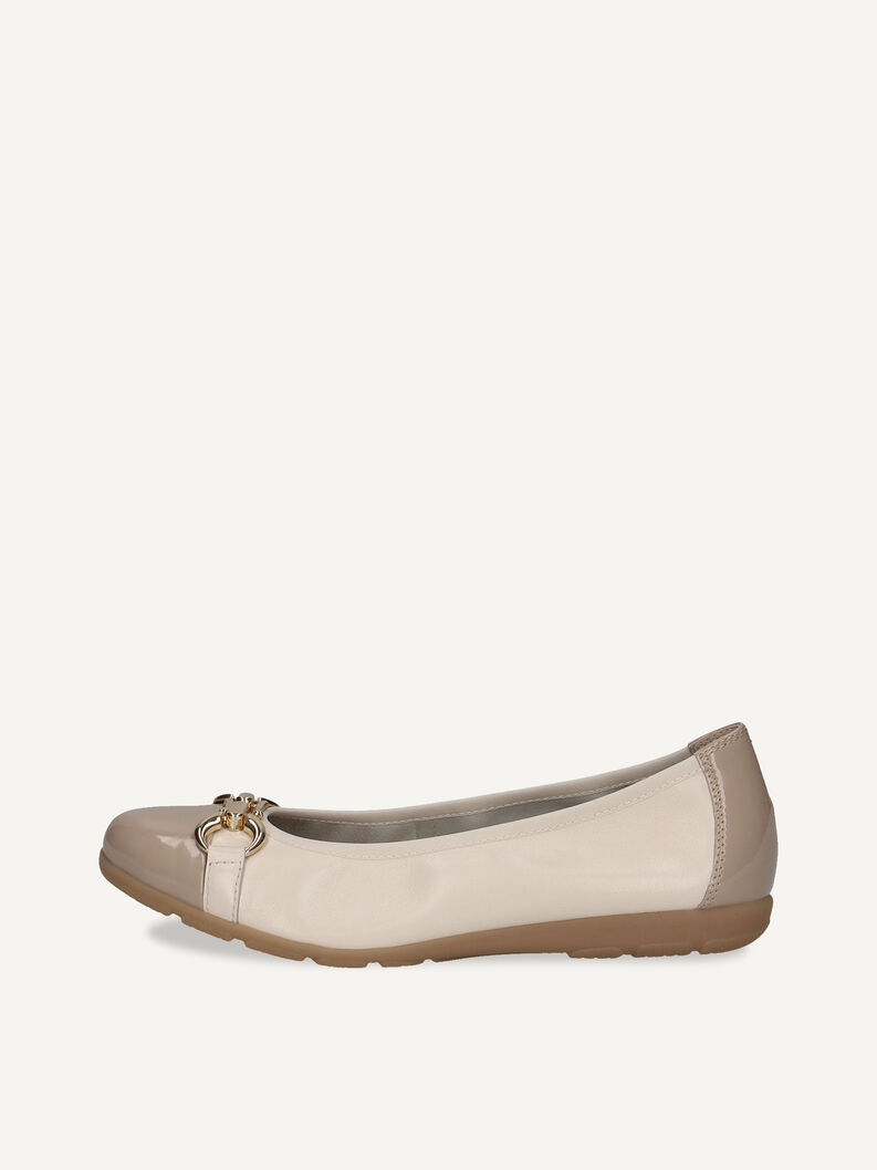 Lederballerina - metallic, CREAM COMB, hi-res