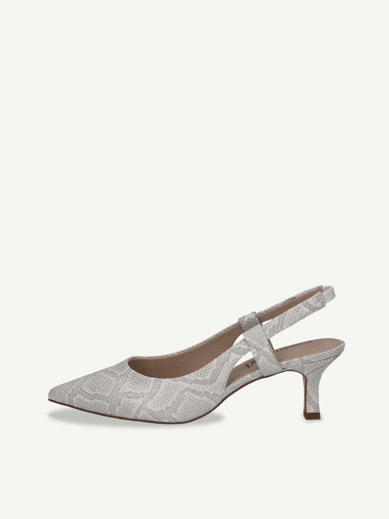 Slingpumps, WHITE REPTILE, hi-res