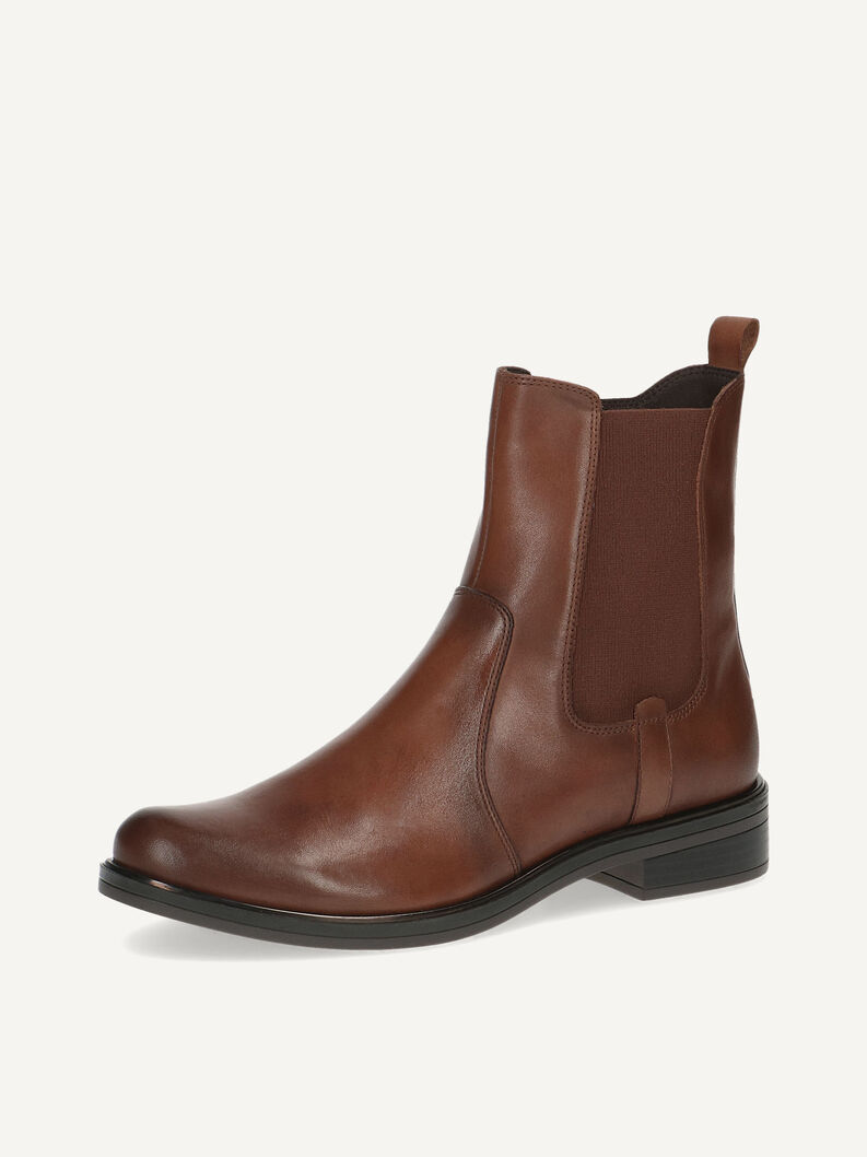 Lederstiefelette - braun, COGNAC NAPPA, hi-res
