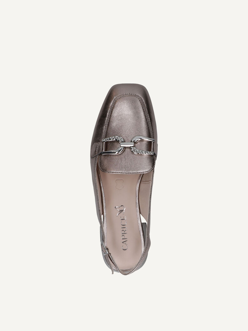 Slingpumps, BROWN METALLIC, hi-res