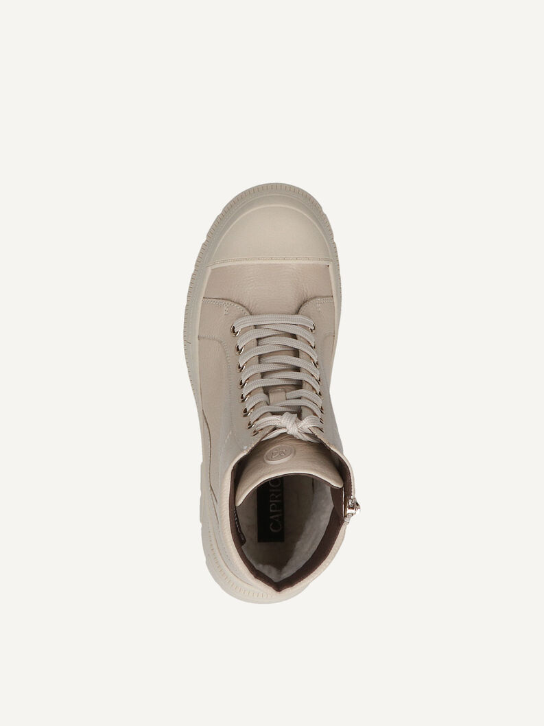 Lederstiefelette - weiß Warmfutter, ECRU NAPPA, hi-res