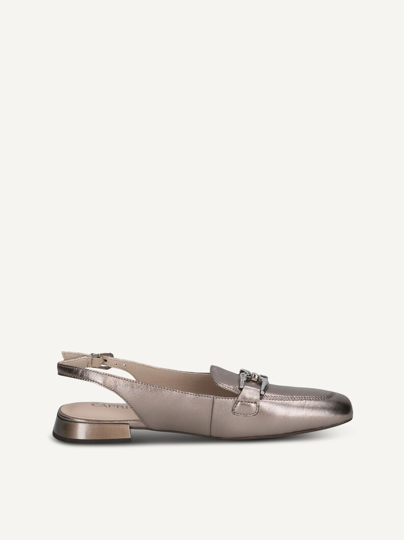 Slingpumps, BROWN METALLIC, hi-res