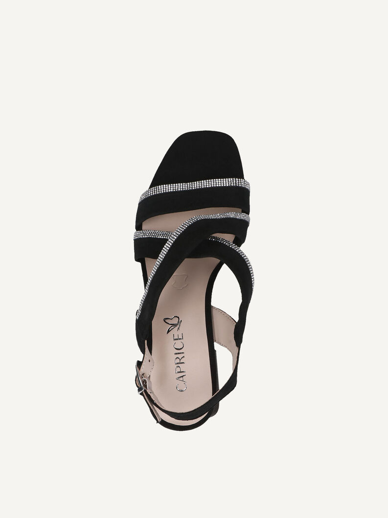 Sandalette - schwarz, BLACK SUEDE, hi-res