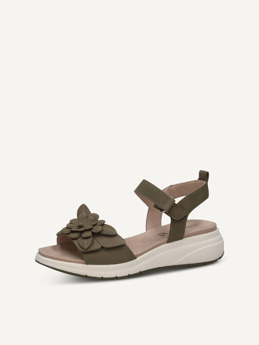 Sandale, OLIVE NUBUC, hi-res