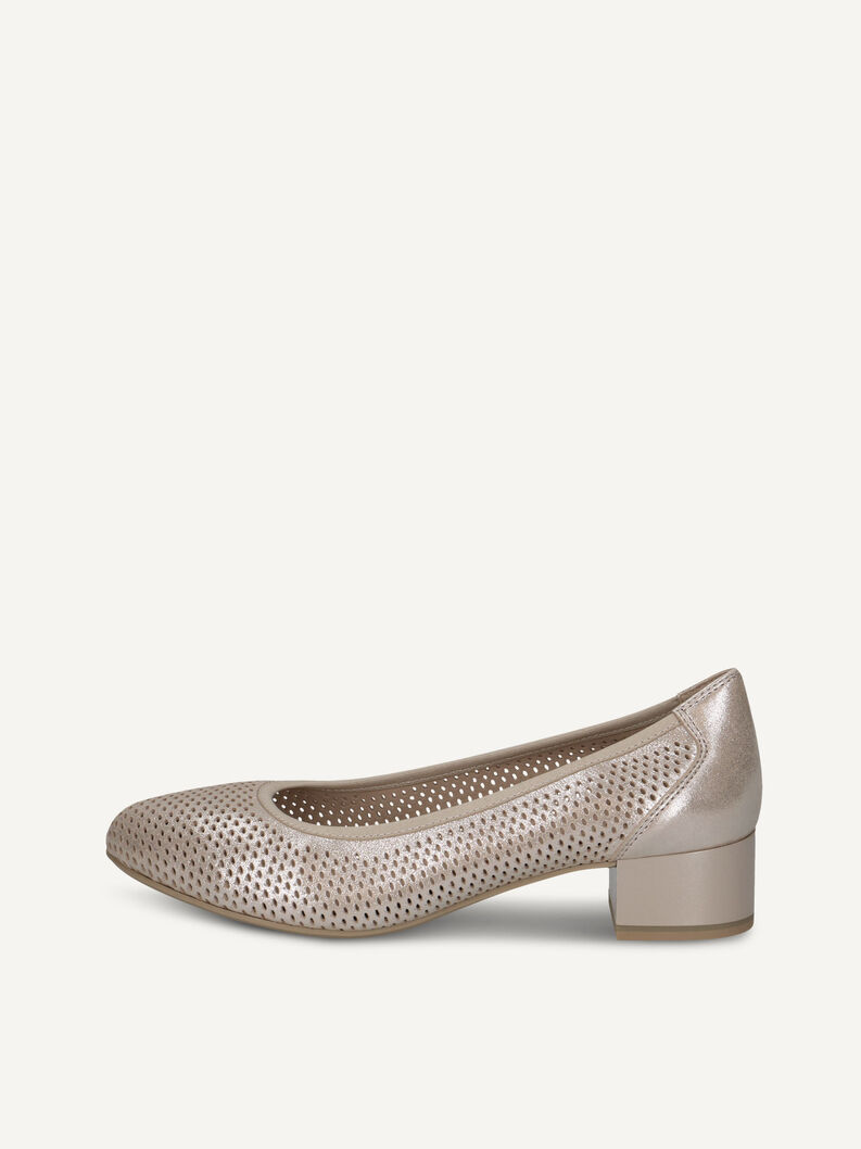 Pumps, TAUPE METALLIC, hi-res
