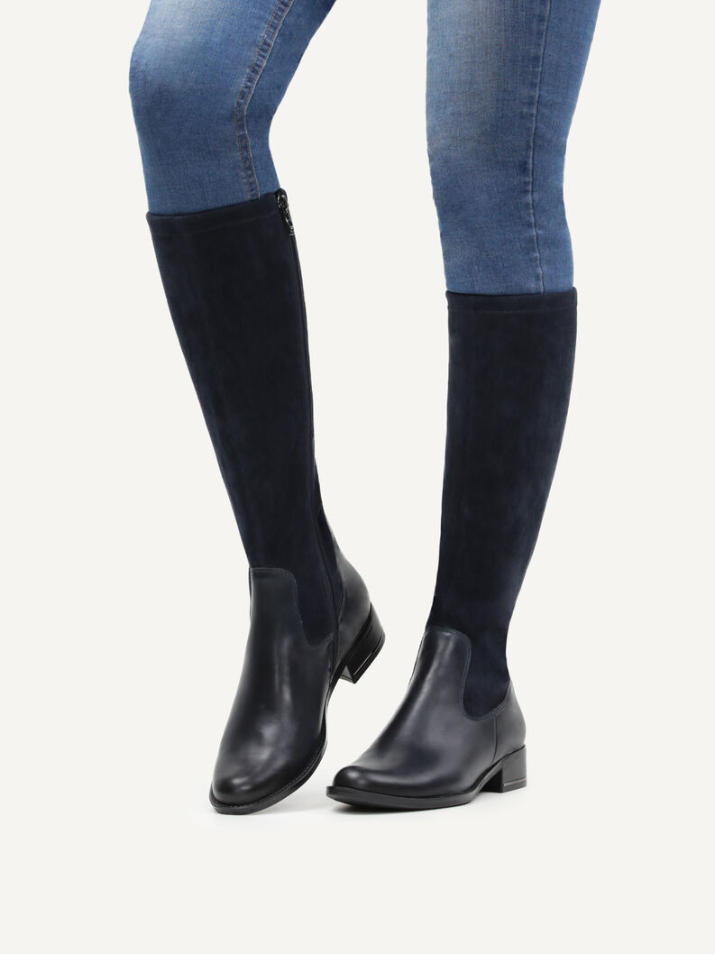 Lederstiefel - blau, OCEAN COMB, hi-res