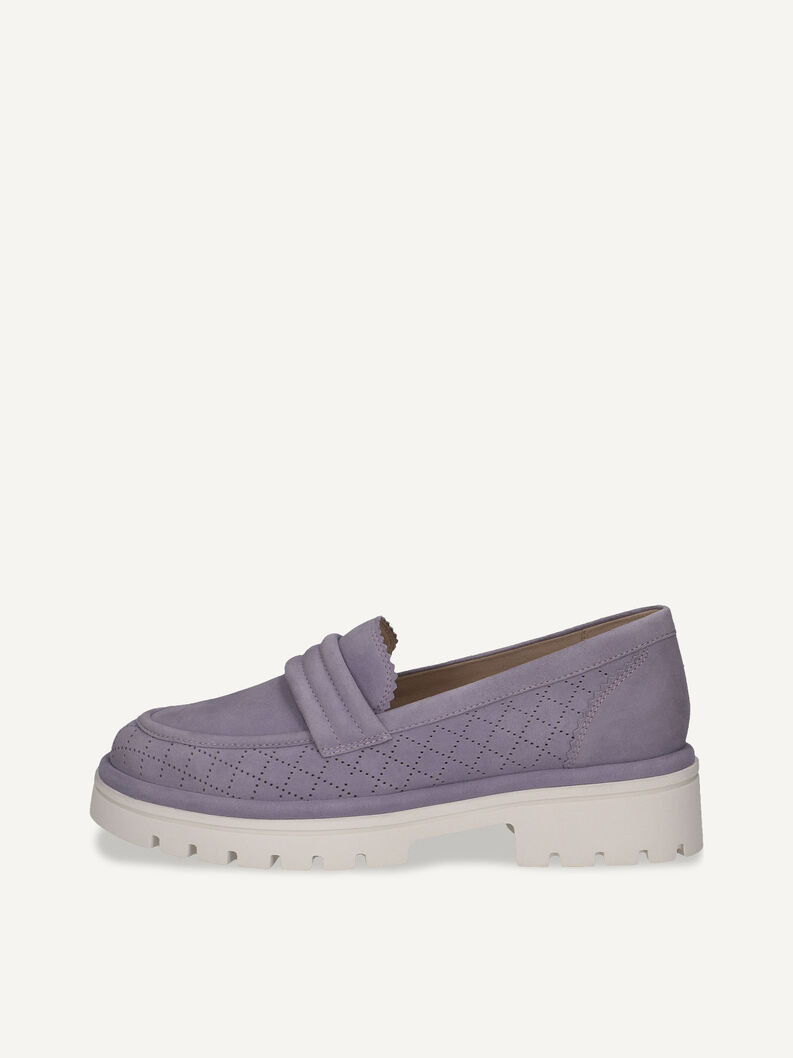 Lederslipper - lila, LAVENDER SUEDE, hi-res