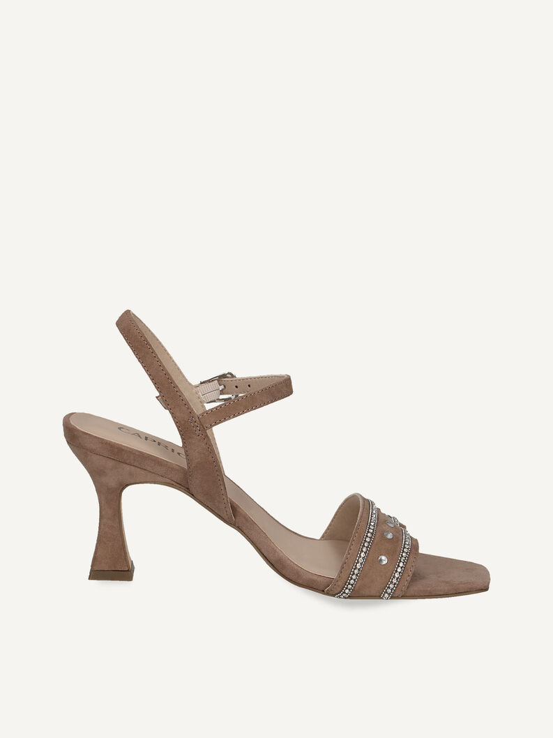 Ledersandalette - braun, TAUPE SUEDE, hi-res