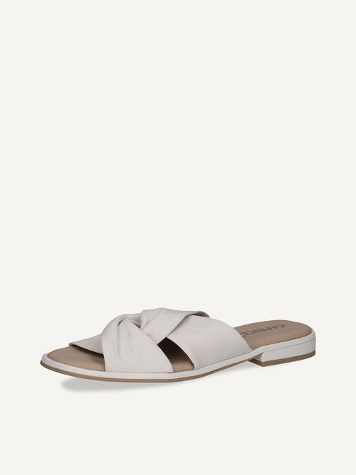 Lederpantolette - weiß, WHITE NAPPA, hi-res