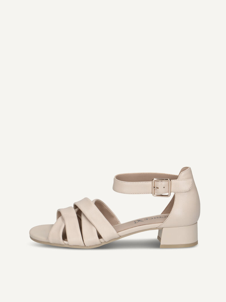 Heeled sandal, CREAM PERLATO, hi-res