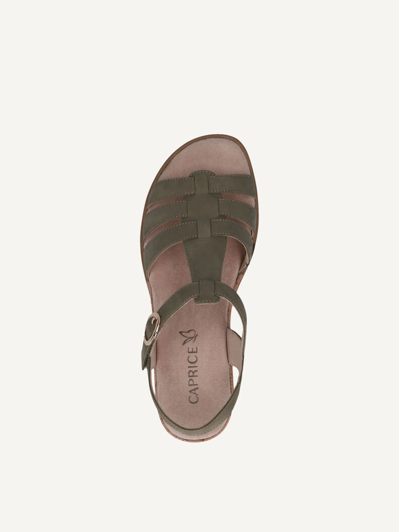 Sandalette, OLIVE NUBUC, hi-res
