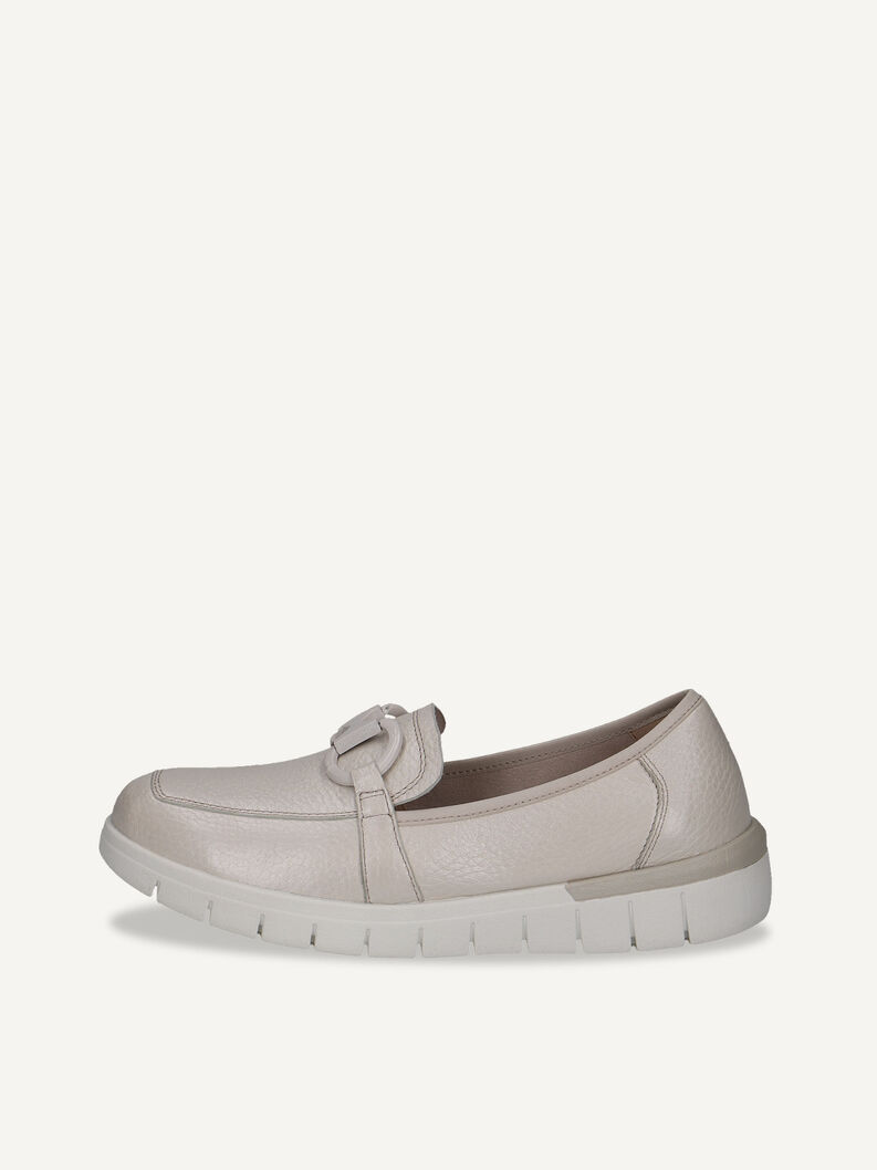 Slipper en cuir - blanc, PEARL PERL DEE, hi-res