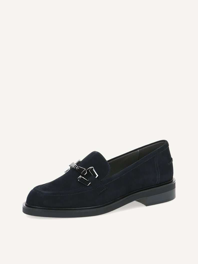 Lederslipper - blau, OCEAN SUEDE, hi-res