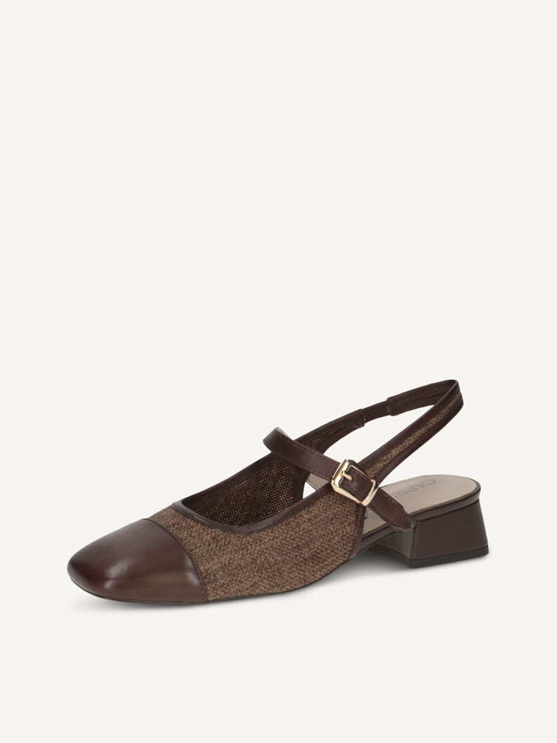 Slingpumps, DK BROWN COMB, hi-res