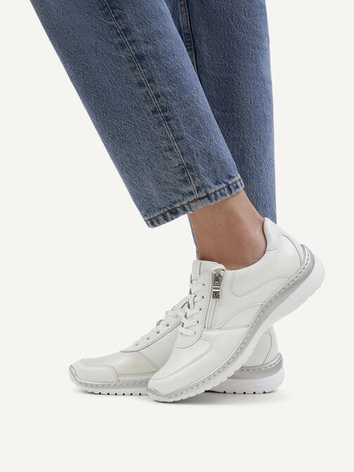 Sneaker, WHITE/SILVER, hi-res