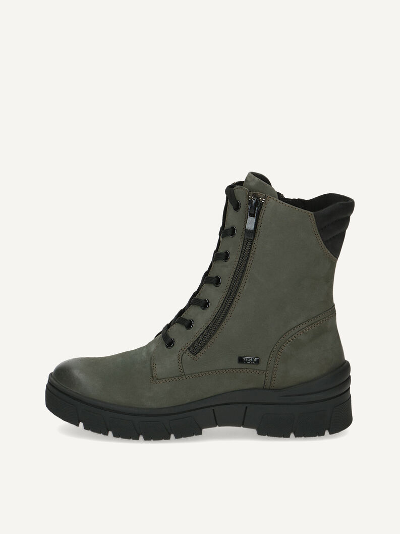 Lederstiefelette - khaki Warmfutter, KHAKI COMB, hi-res