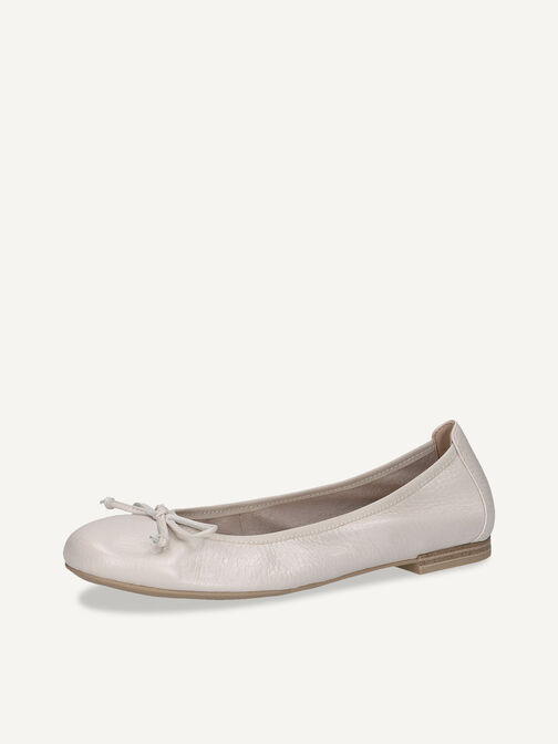 Lederballerina - weiß, PEARL PERL DEE, hi-res