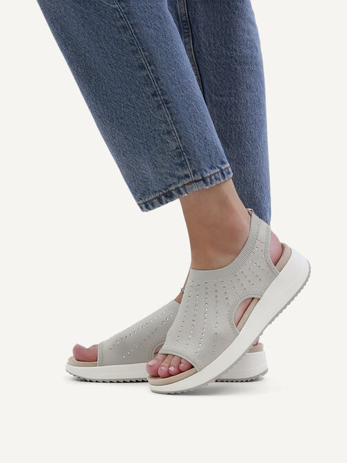 Sandale, LT GREY KNIT, hi-res