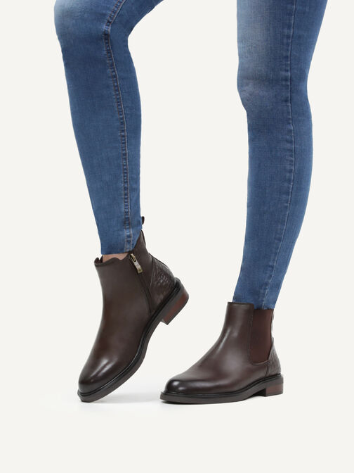 Leder Chelsea Boot - braun, DK BROWN COMB, hi-res