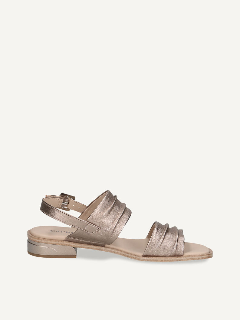 Ledersandale - braun, TAUPE METALLIC, hi-res