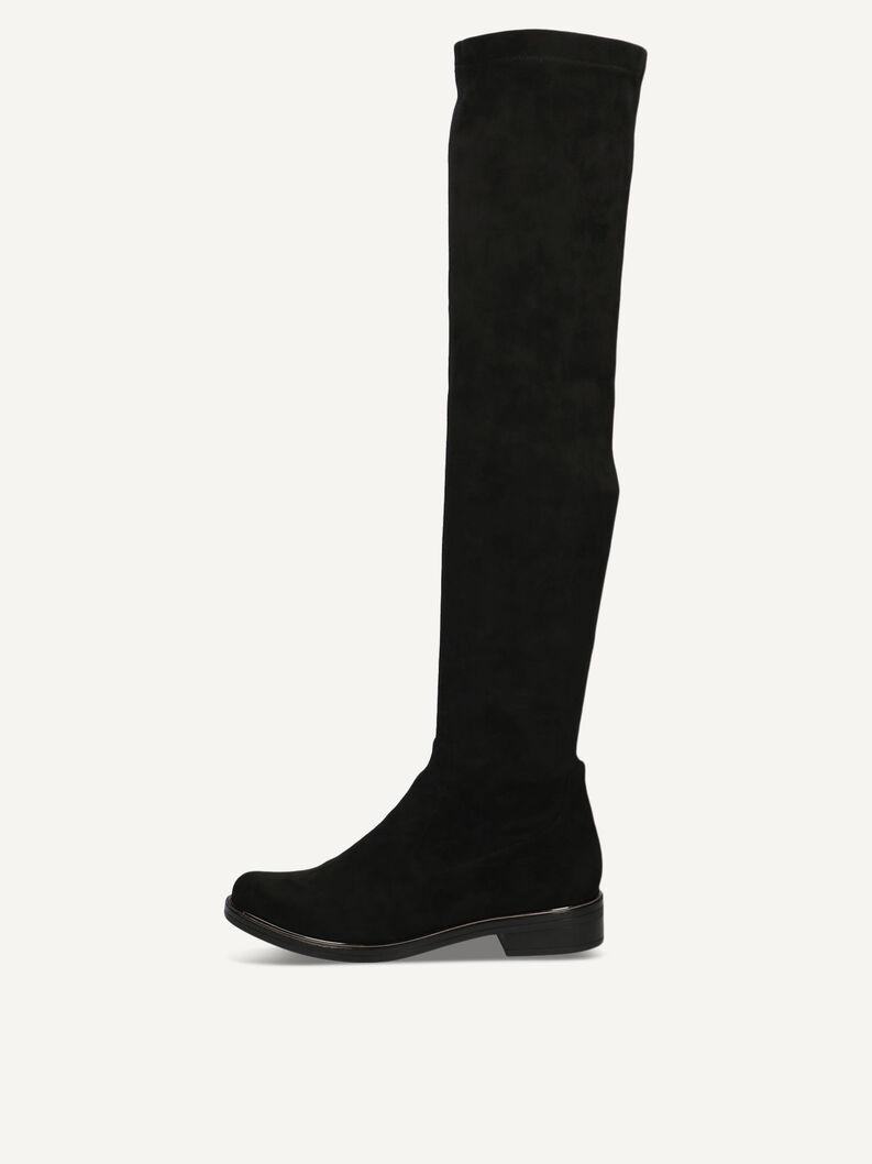 Overknee - schwarz, BLACK STRETCH, hi-res