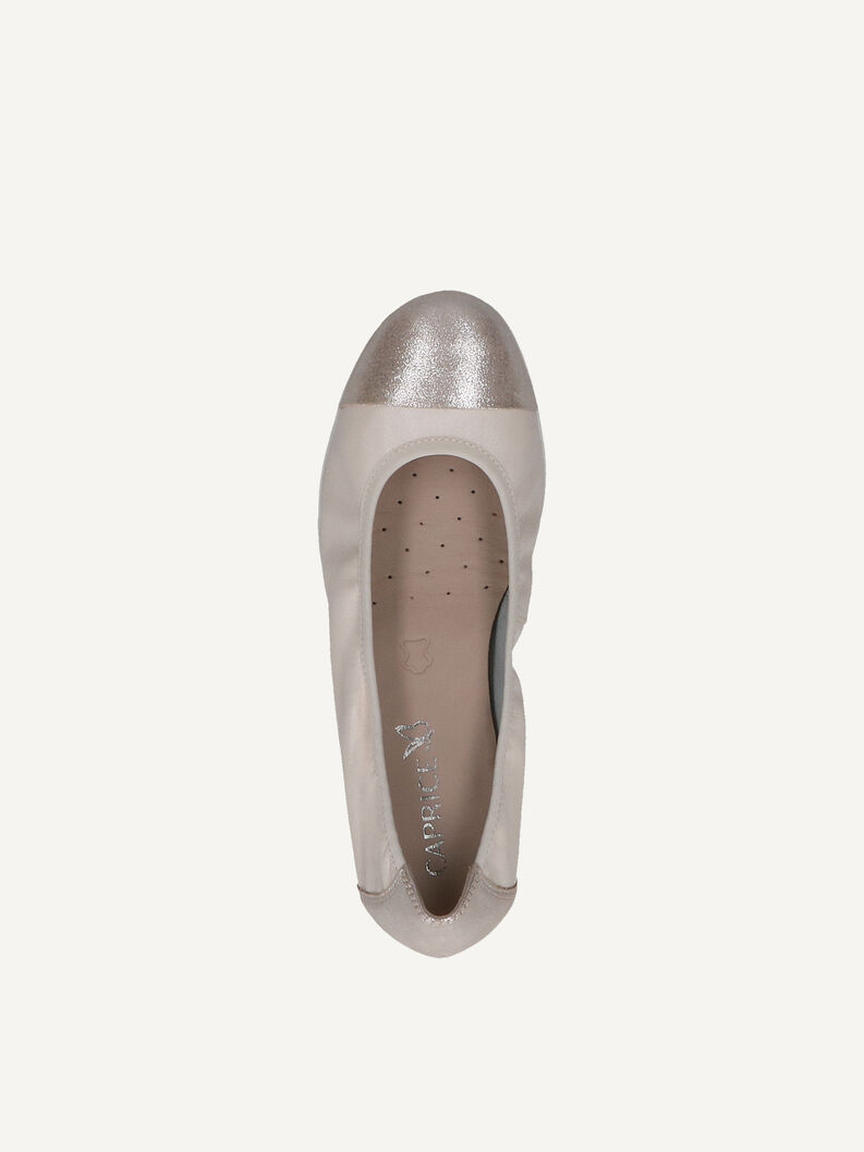 Lederballerina - metallic, CREAM COMB, hi-res