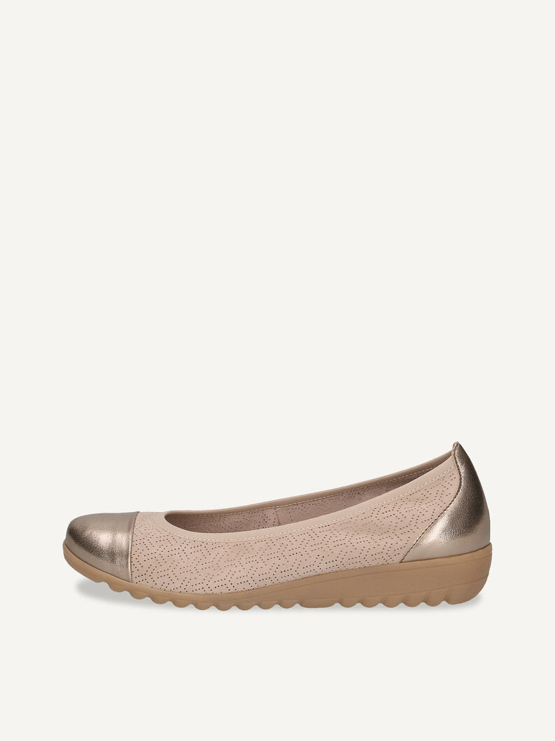 Lederballerina - beige, SAND COMB, hi-res