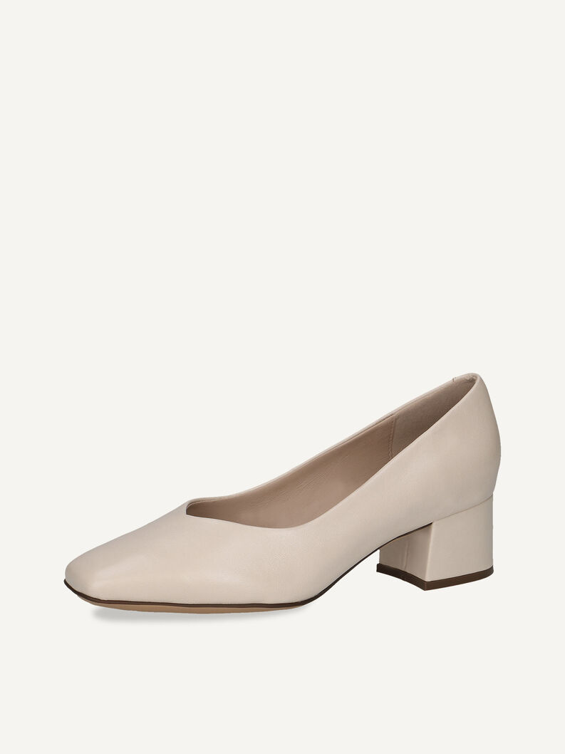 Lederpumps - beige, CREAM PERLATO, hi-res
