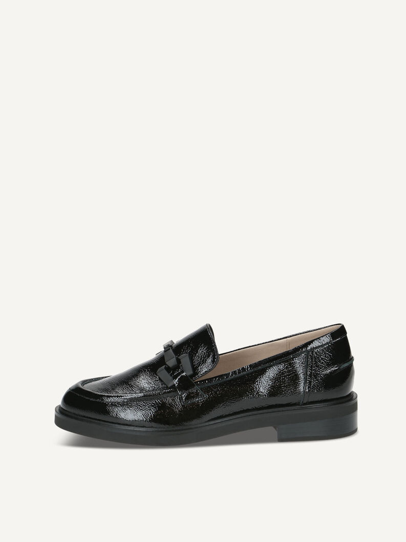 Lederslipper - schwarz, BLACK NAPLAK, hi-res