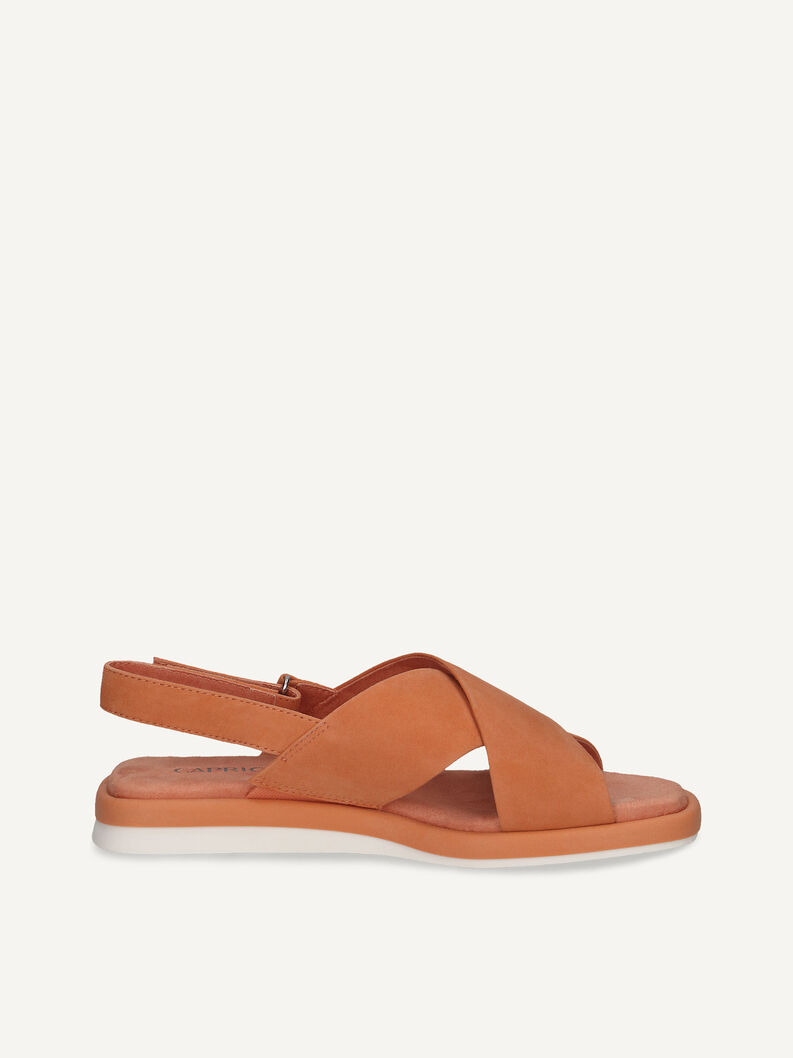 Ledersandale - orange, ORANGE SUEDE, hi-res