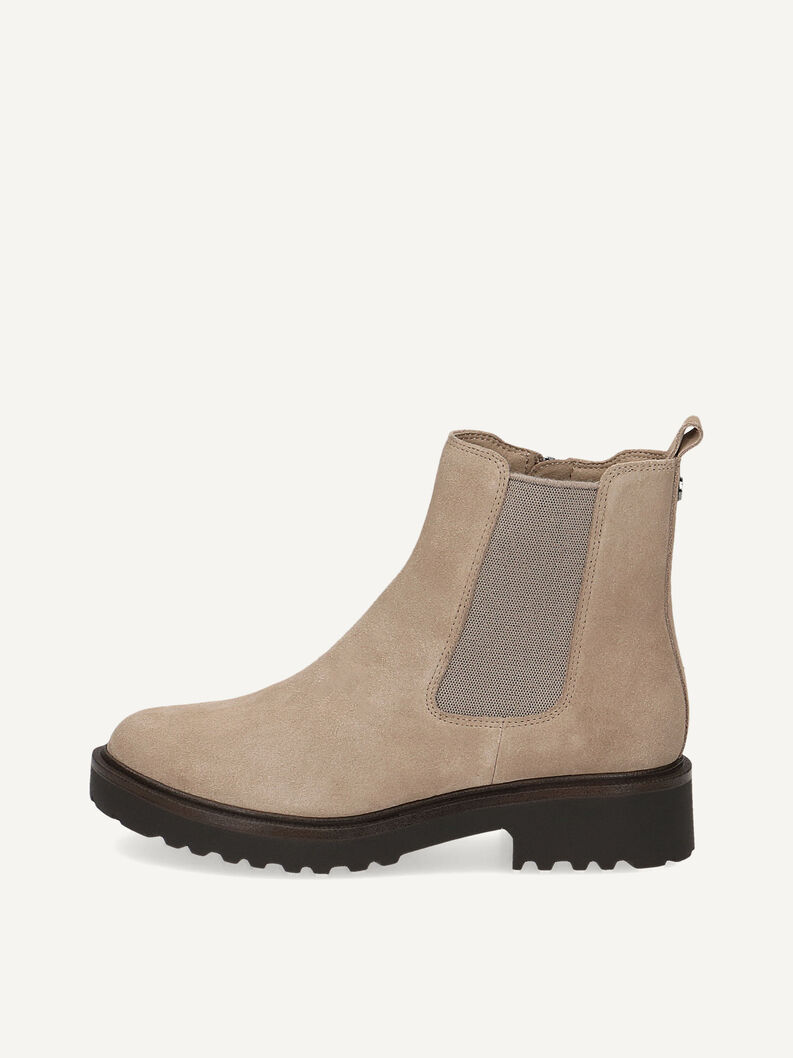Lederstiefelette - beige, SAND SUEDE, hi-res
