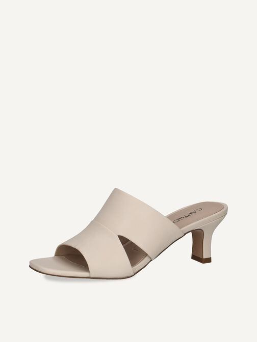 Lederpantolette - weiß, OFFWHITE NAPPA, hi-res