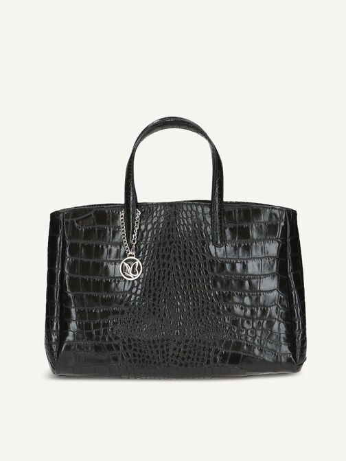 Handtasche, BLACK REPTILE, hi-res