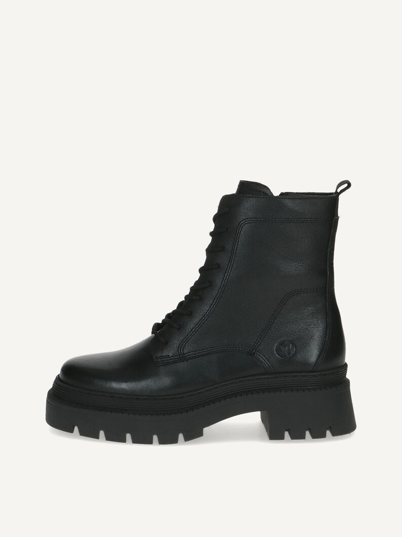 Lederstiefelette - schwarz, BLACK NAPPA, hi-res