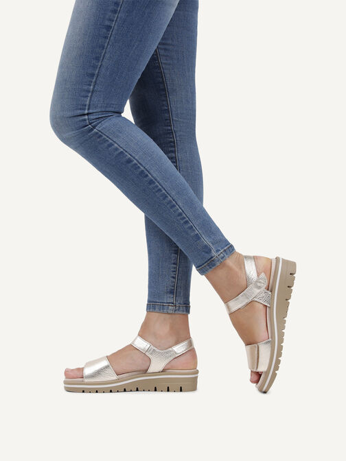 Sandale, PLATIN METAL., hi-res