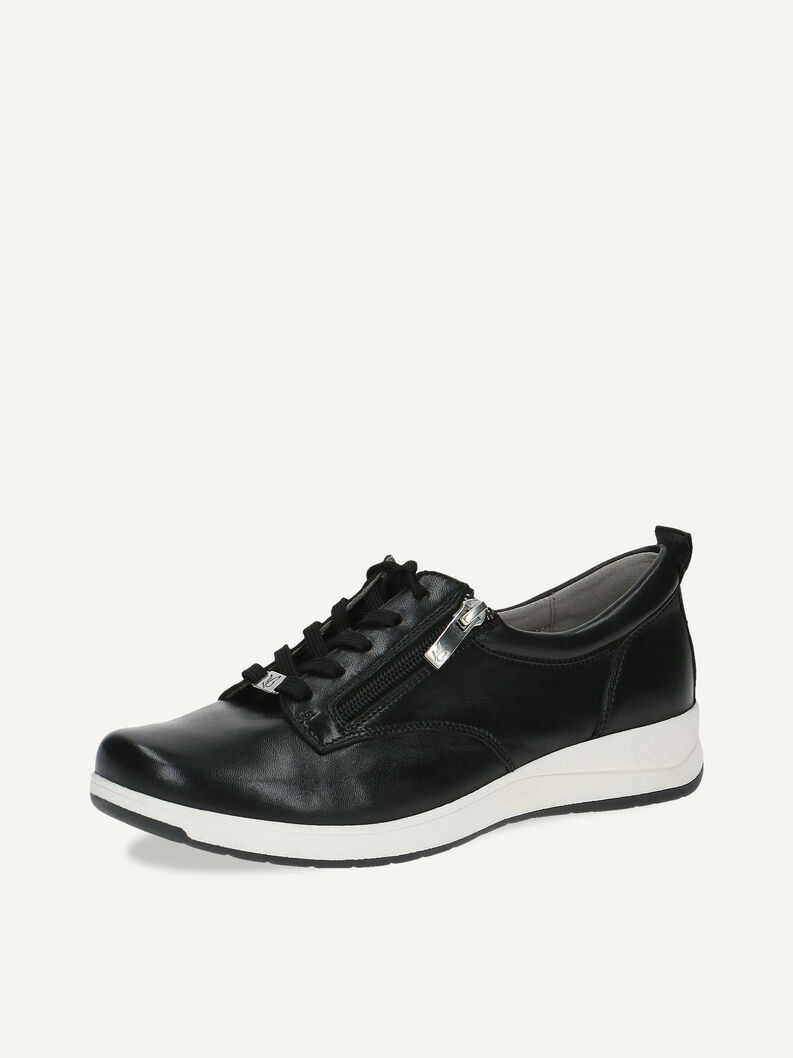 Ledersneaker - schwarz, BLACK SOFTNAP., hi-res