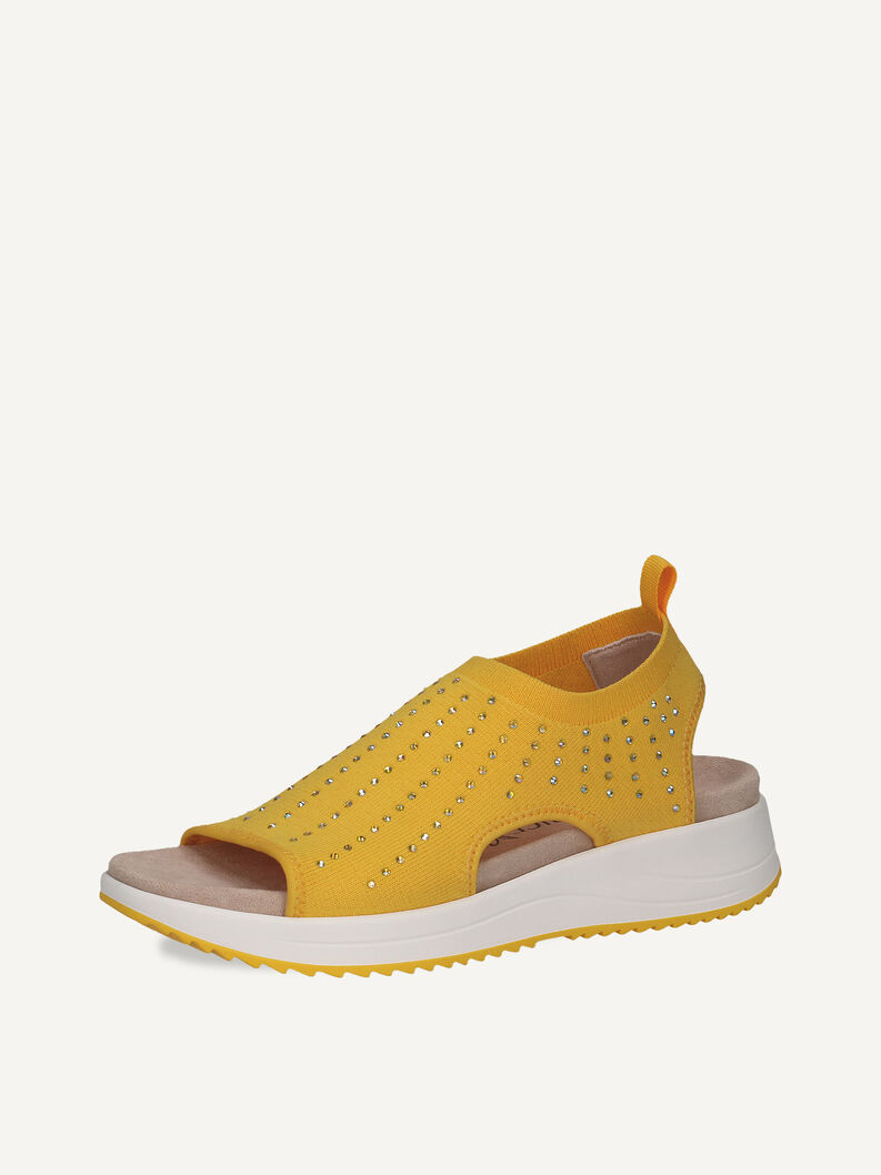 Sandale - gelb, YELLOW KNIT, hi-res