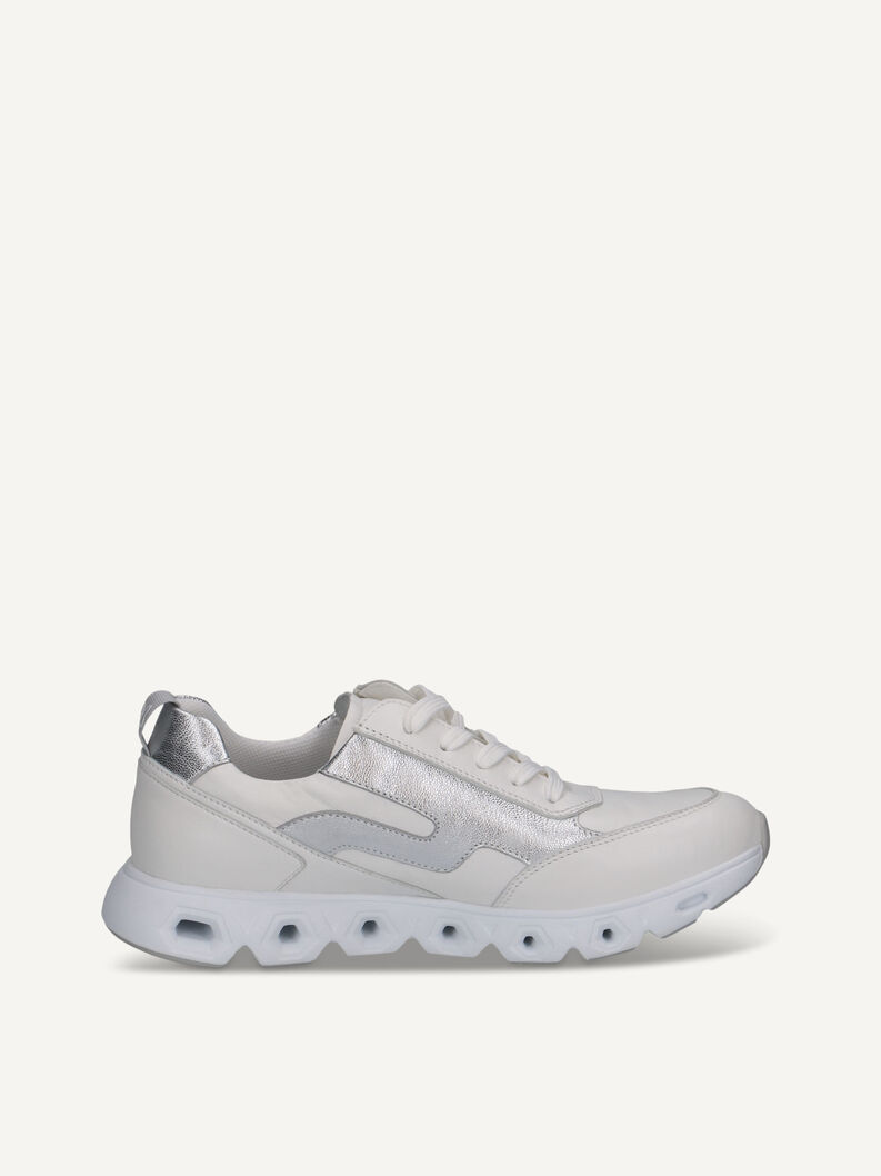 Sneaker, WHITE/SILVER, hi-res