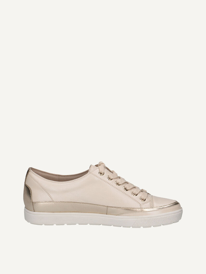 Ledersneaker - metallic, CREAM COMB, hi-res