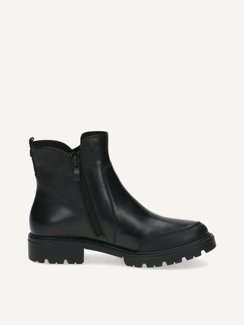 Lederstiefelette - schwarz, BLACK NAPPA, hi-res