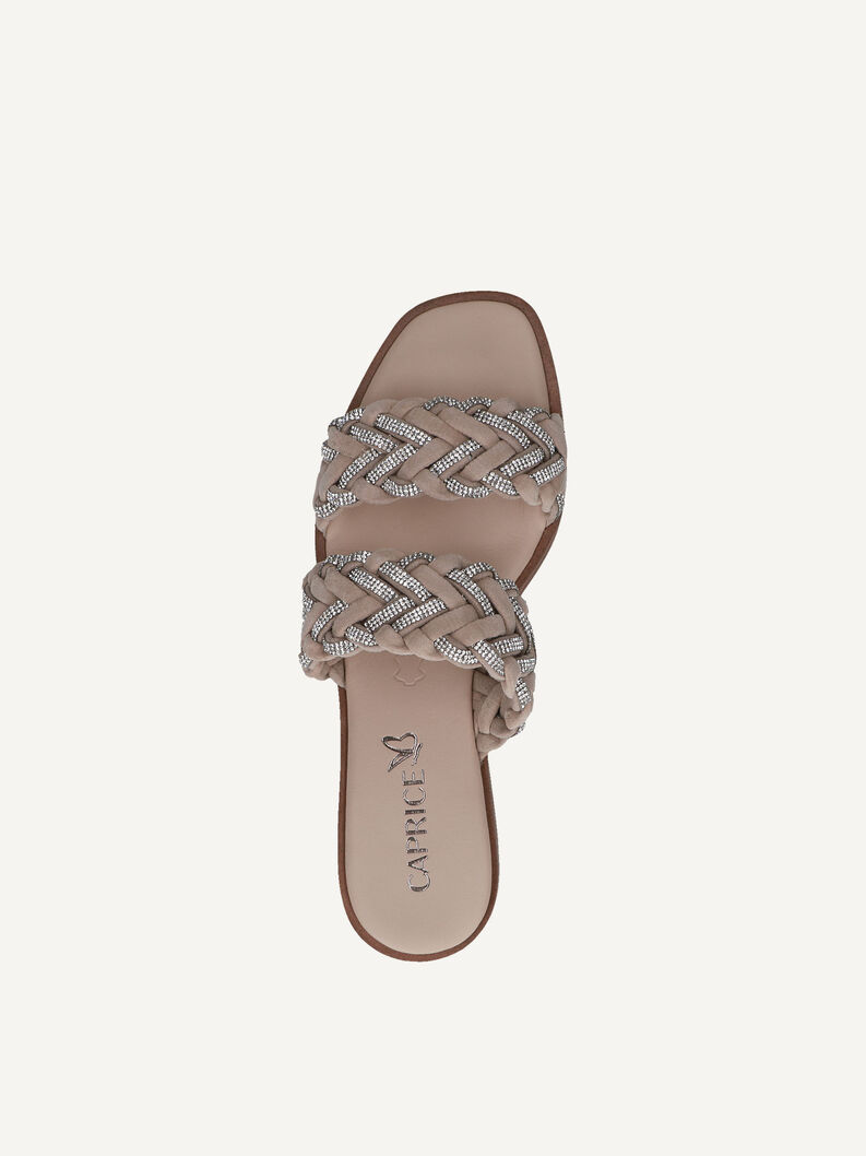 Pantolette - braun, TAUPE SUEDE, hi-res