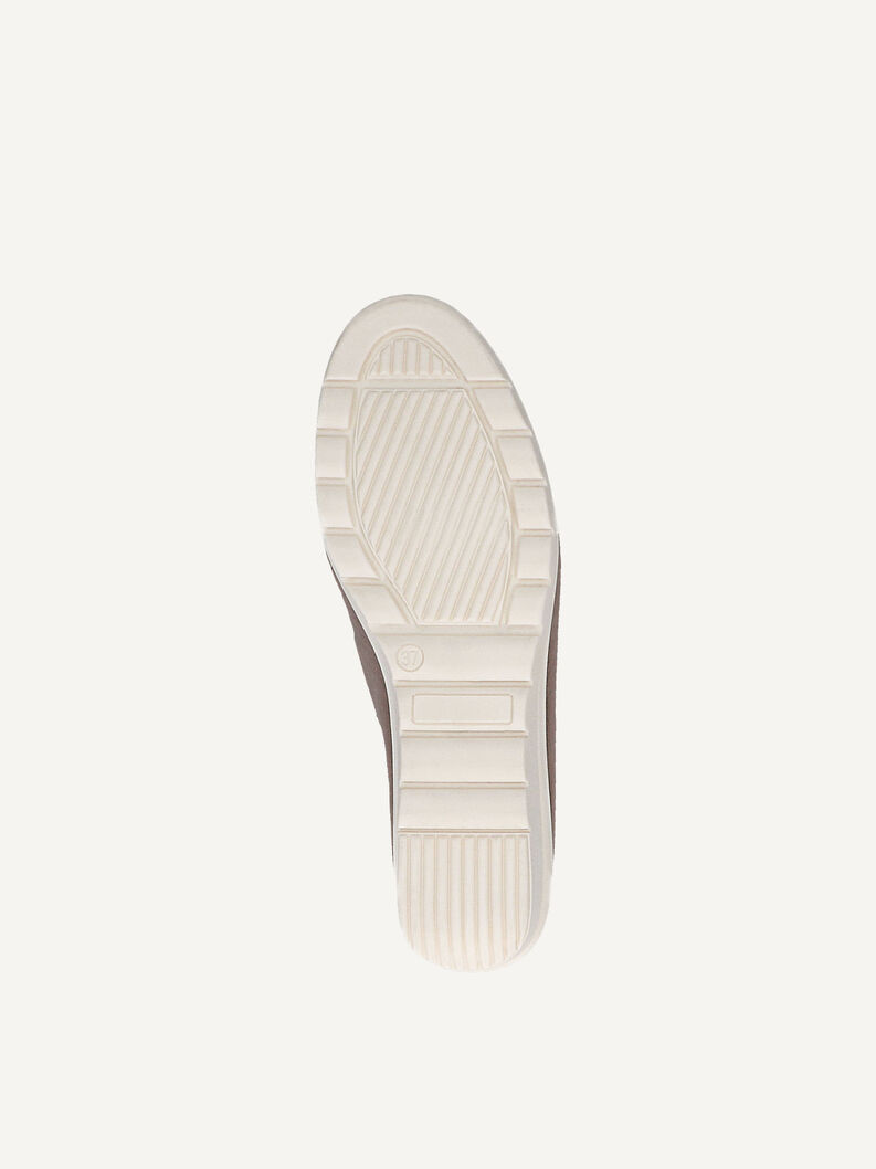 Lederslipper - braun, TAUPE METALLIC, hi-res