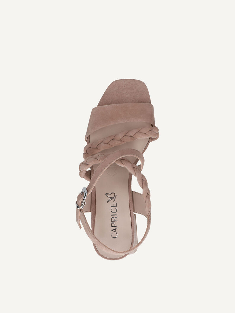 Ledersandalette - braun, BARK SUEDE, hi-res