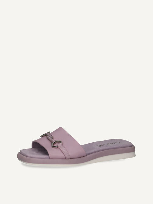 Mule en cuir - mauve, LAVENDER SOFT, hi-res