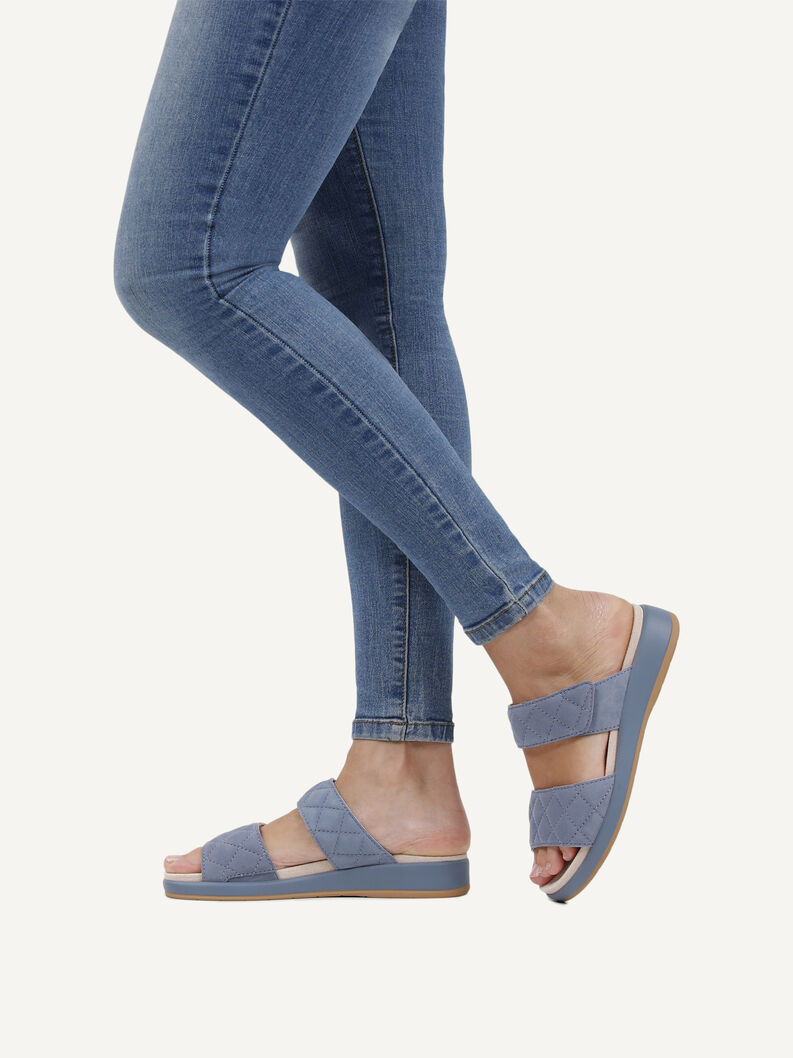 Pantolette, LT.BLUE SUEDE, hi-res